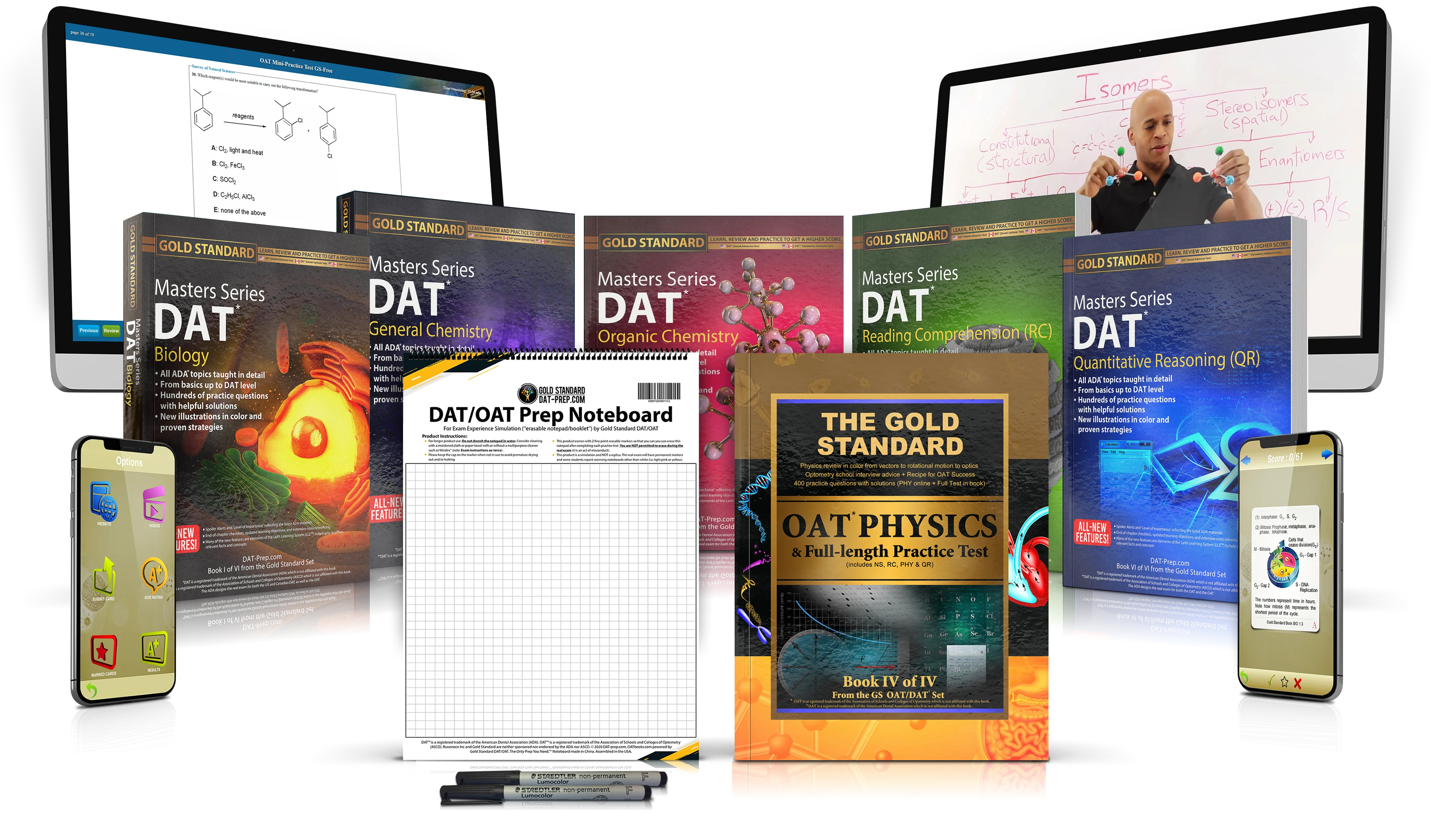 Complete OAT Prep Review: Home Study Course with 6 Full-length Practice Tests (6 Books, Online Videos, MP3s, Software for the Optometry Admission Test and Interview Online Video)